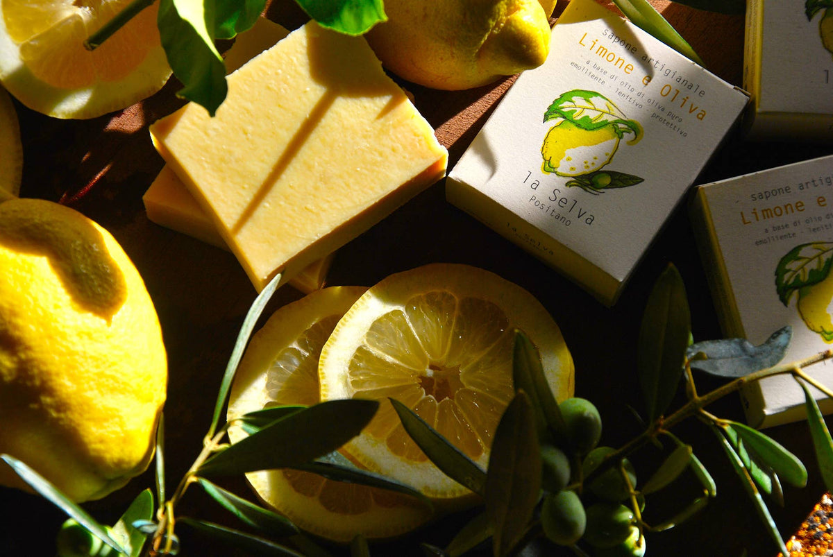 La Selva Positano Cosmetici Naturali - LEMON AND OLIVE SOLID SOAP