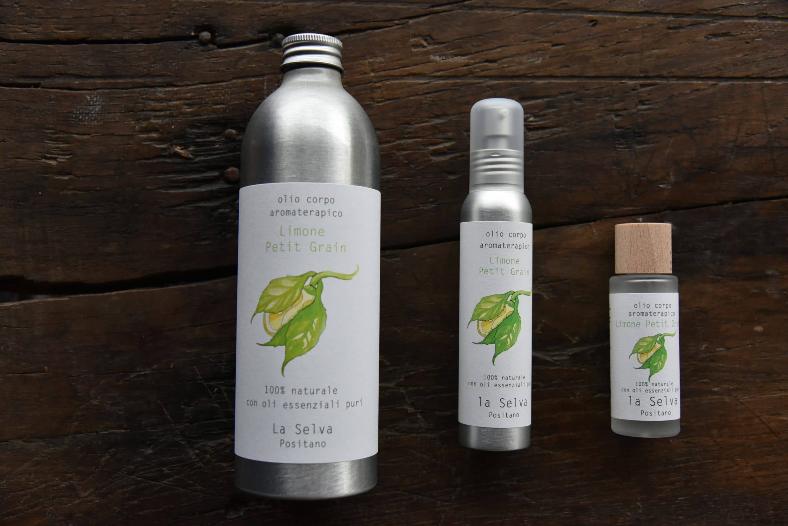 La Selva Positano Cosmetici Naturali - PETIGRAIN LEMON BODY OIL Available in formats: 100ml