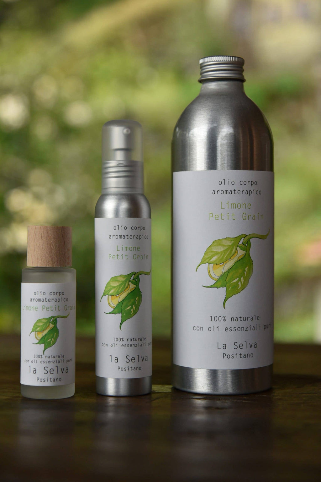 La Selva Positano Cosmetici Naturali - PETIGRAIN LEMON BODY OIL Available in formats: 100ml