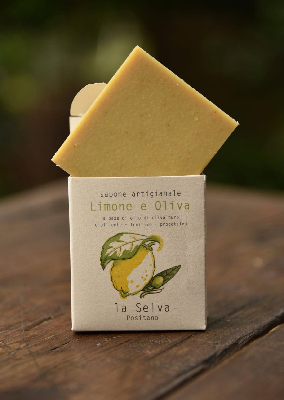 La Selva Positano Cosmetici Naturali - LEMON AND OLIVE SOLID SOAP
