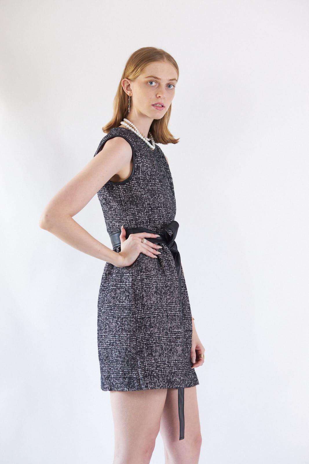 Ebony Mini Tweed Dress – Women’s Chic Mini Dress