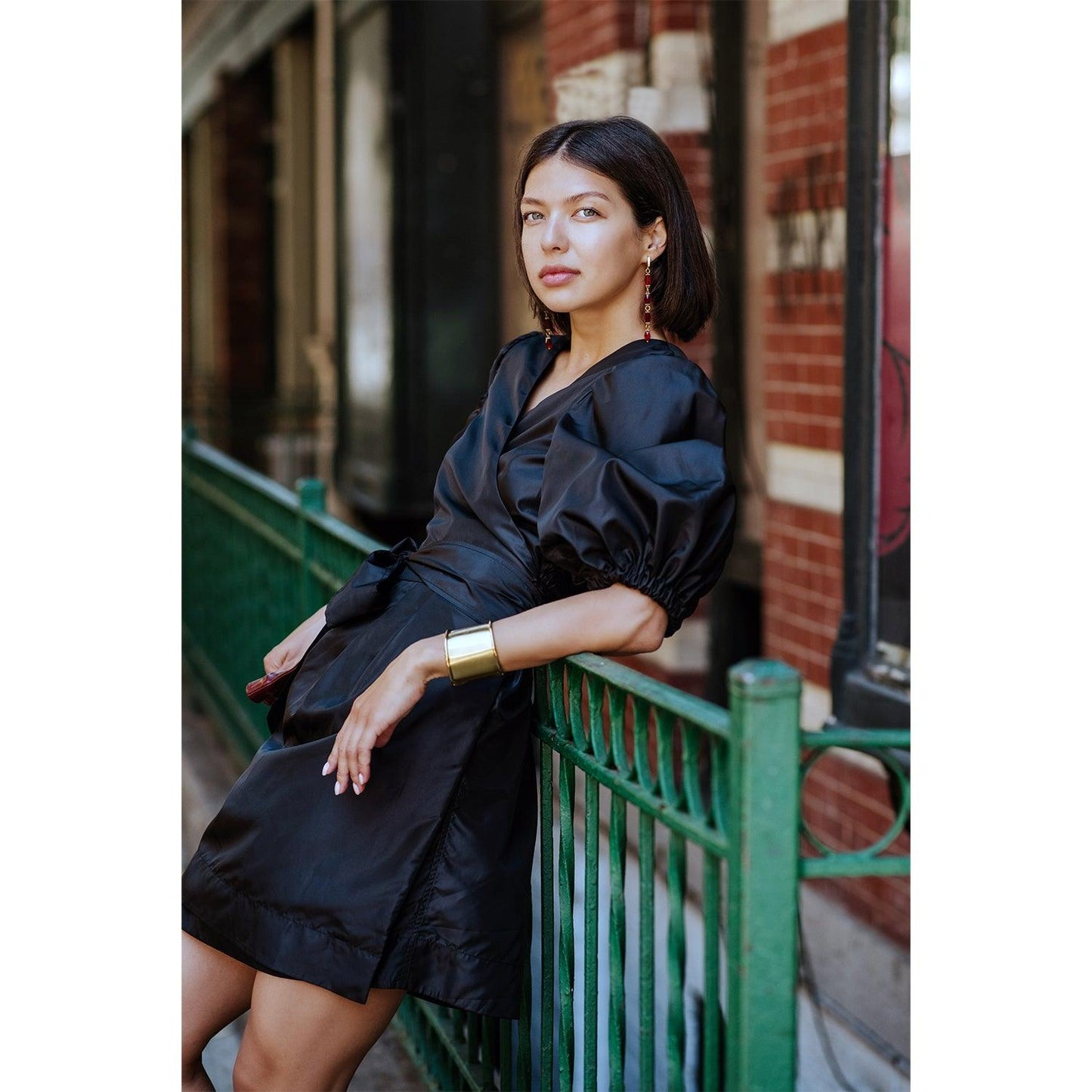 Black Lusso Wrap Dress – Elegant Women’s Wrap Dress - LaRella