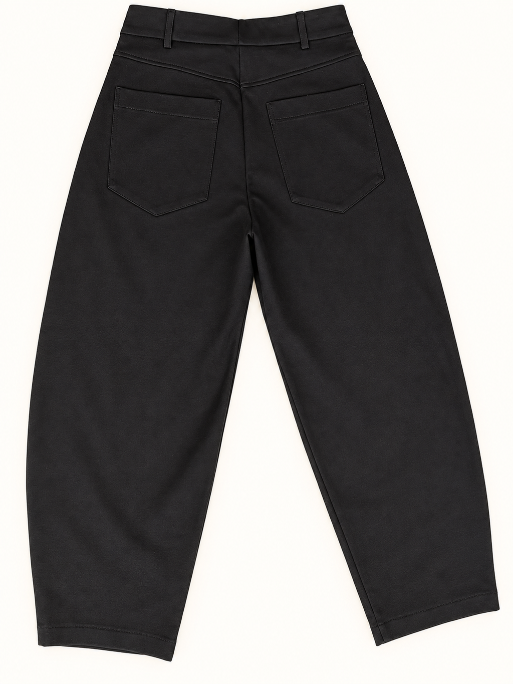 Tensione In Black Relaxed Leg Trousers