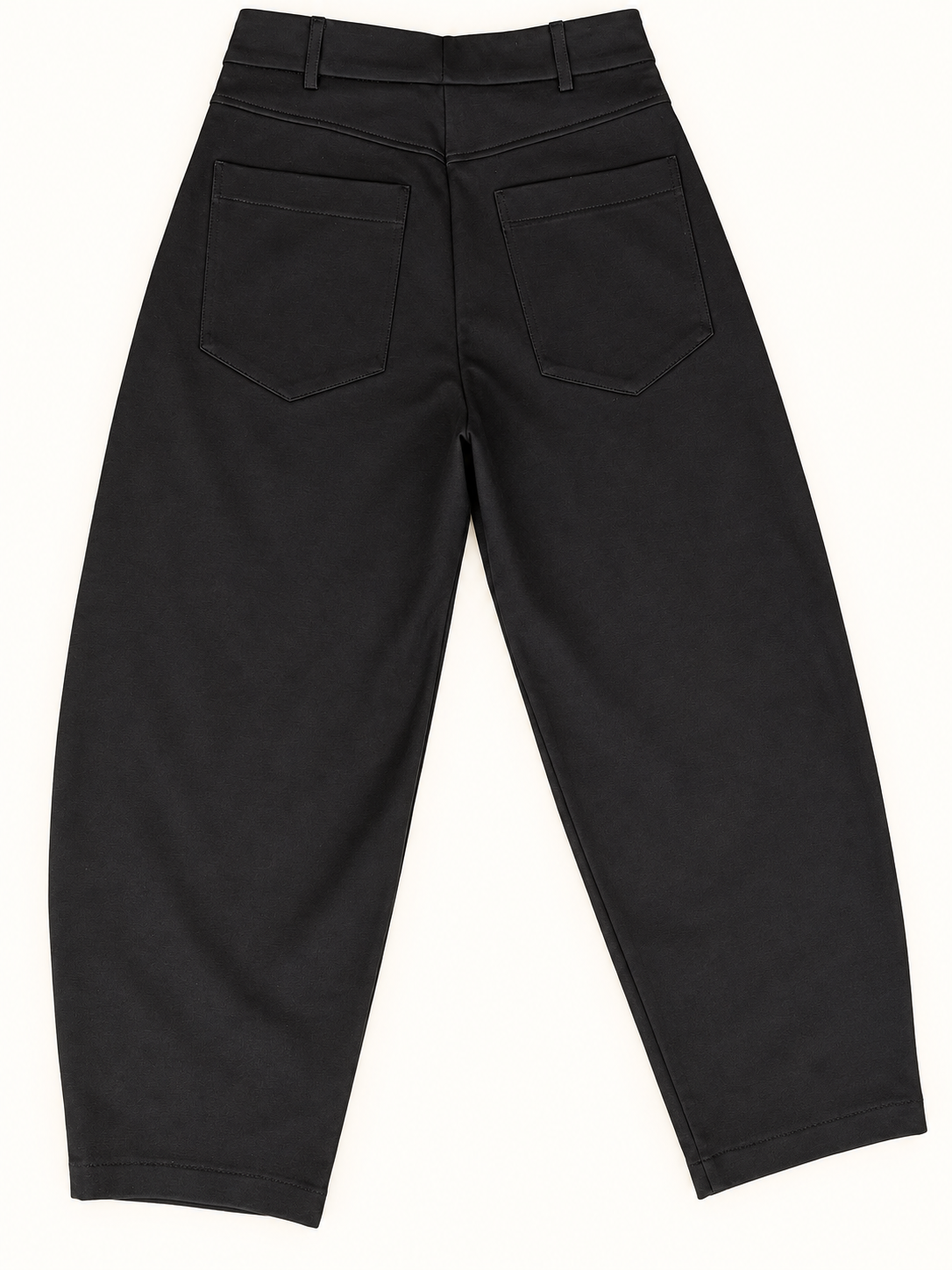 Tensione In Black Relaxed Leg Trousers