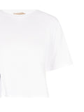 Cotton T-Shirt with Bandana Tie Detail - La Rella