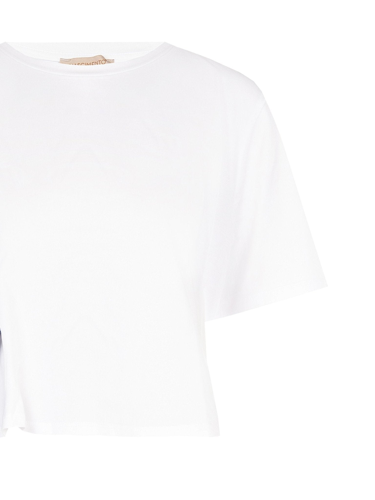 Cotton T-Shirt with Bandana Tie Detail - La Rella