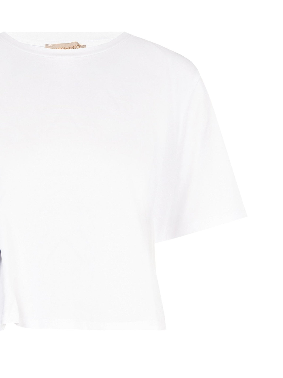 Cotton T-Shirt with Bandana Tie Detail - La Rella
