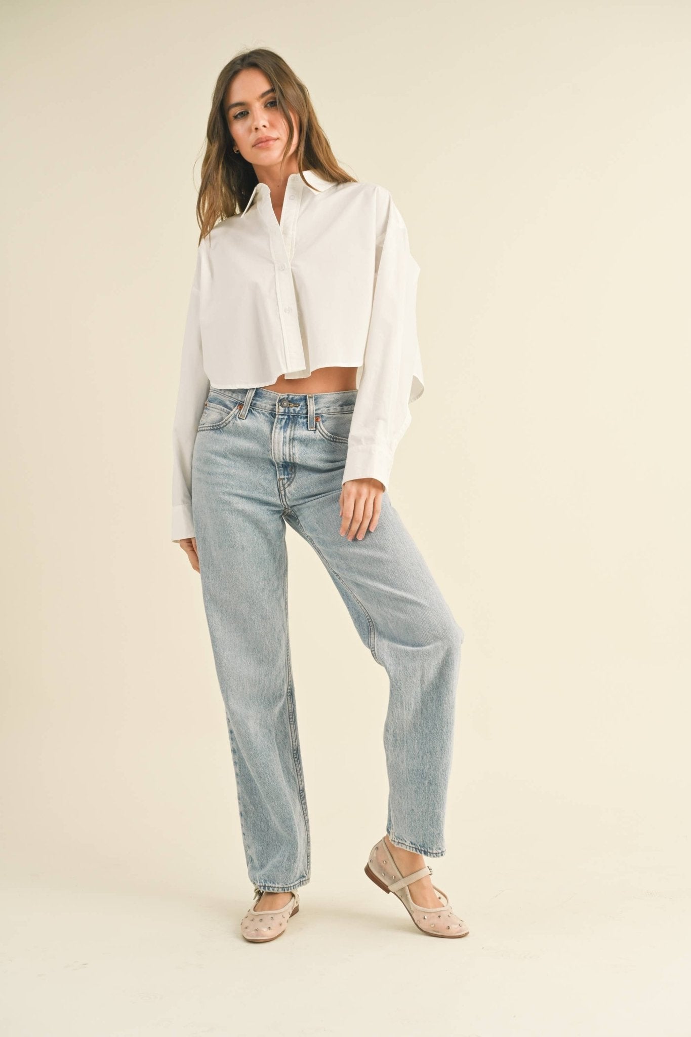 CROPPED BUTTONDOWN SHIRTS - LaRella
