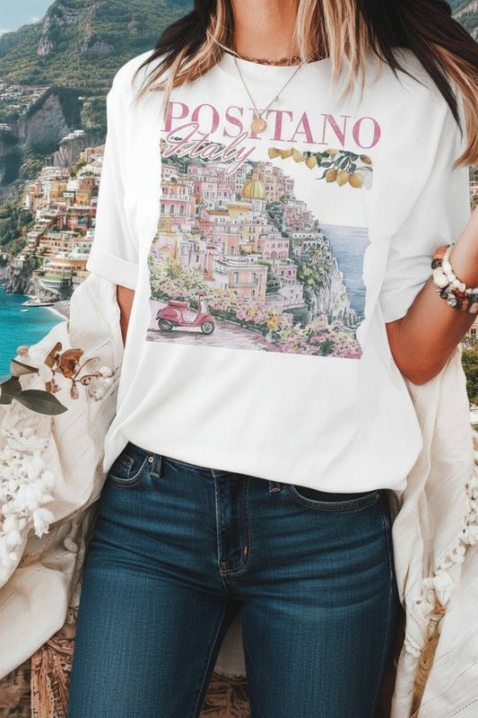 GOOD DAY STREET - [G1926X - OTS] - POSITANO ITALY OVERSIZED TEE - LaRella