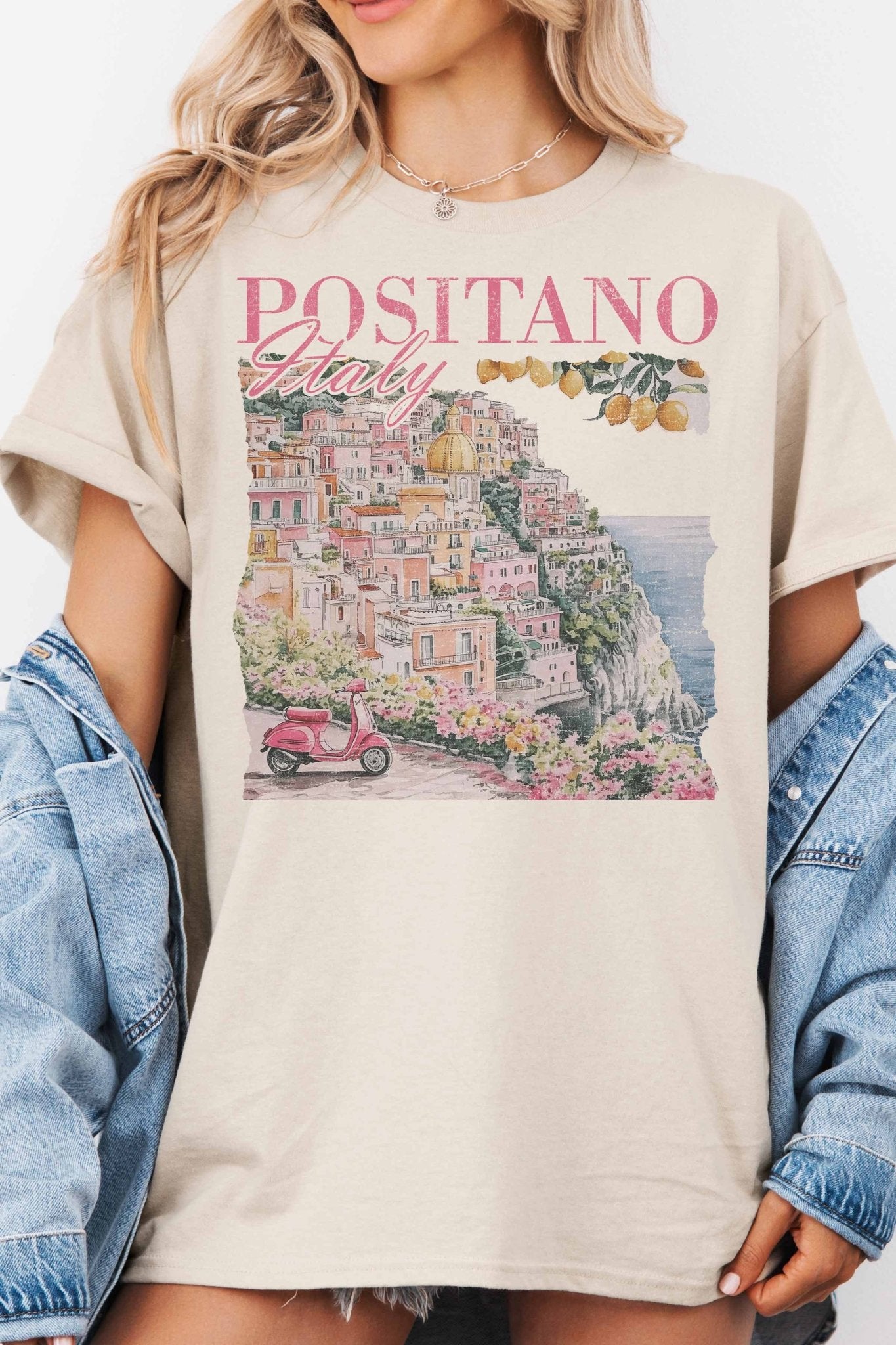 GOOD DAY STREET - [G1926X - OTS] - POSITANO ITALY OVERSIZED TEE - LaRella