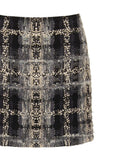 Rinascimento tweed bouclé plaid mini skirt – view 1 – La Rella