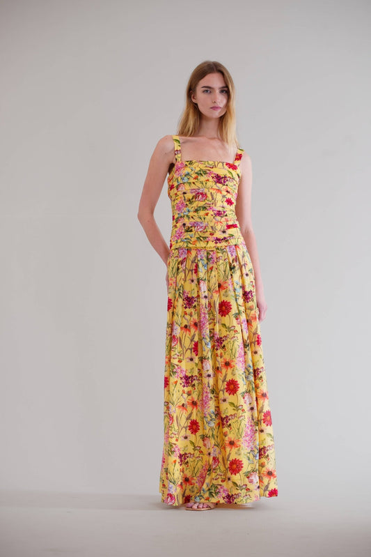 Julia Jordan - SLVLESS LONG DRESS W PLATED DETAILS - La Rella