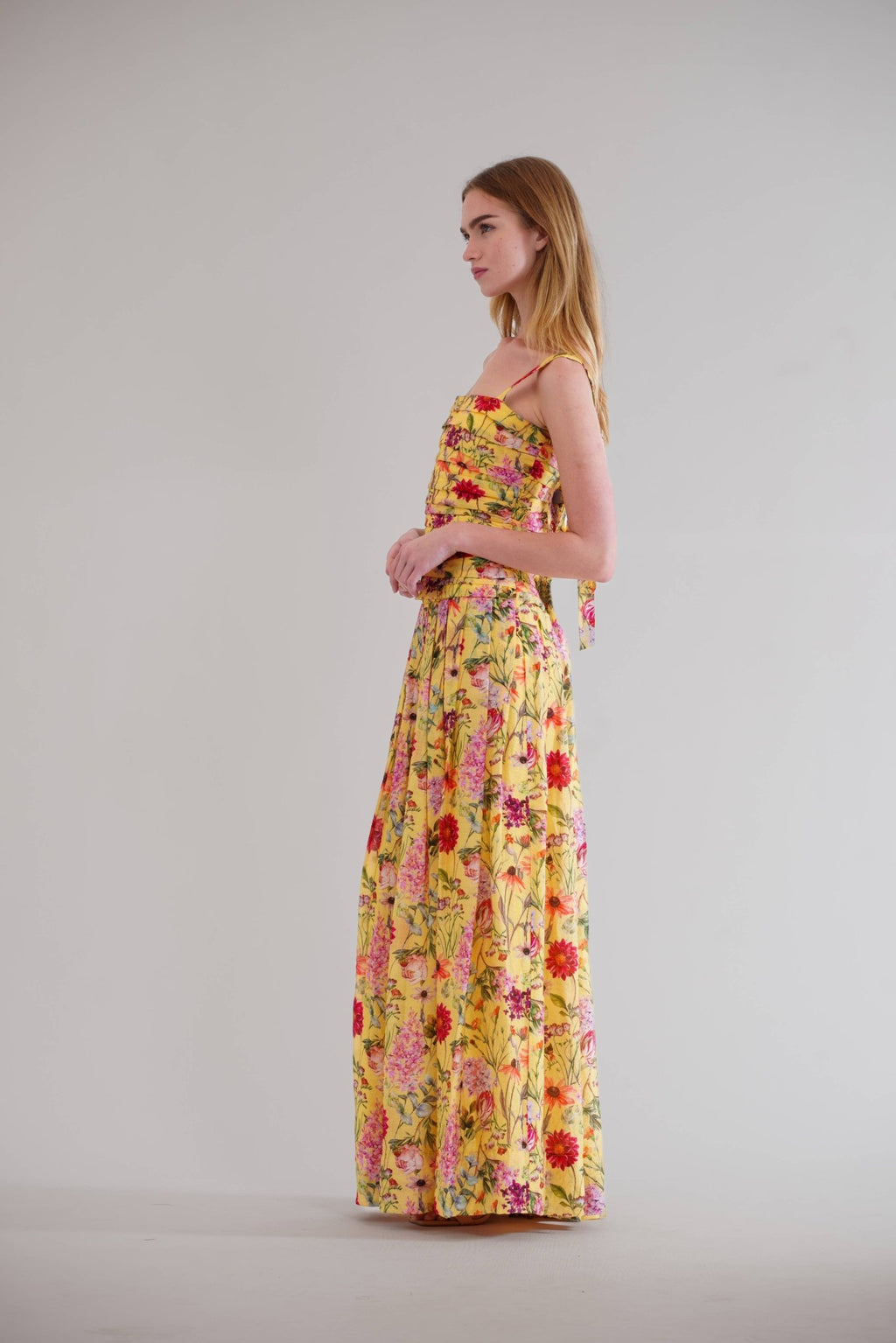 Julia Jordan - SLVLESS LONG DRESS W PLATED DETAILS - La Rella