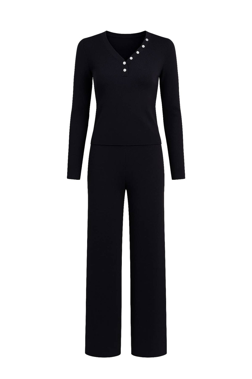 Knit Long Sleeve Top and Pants Set - LaRella