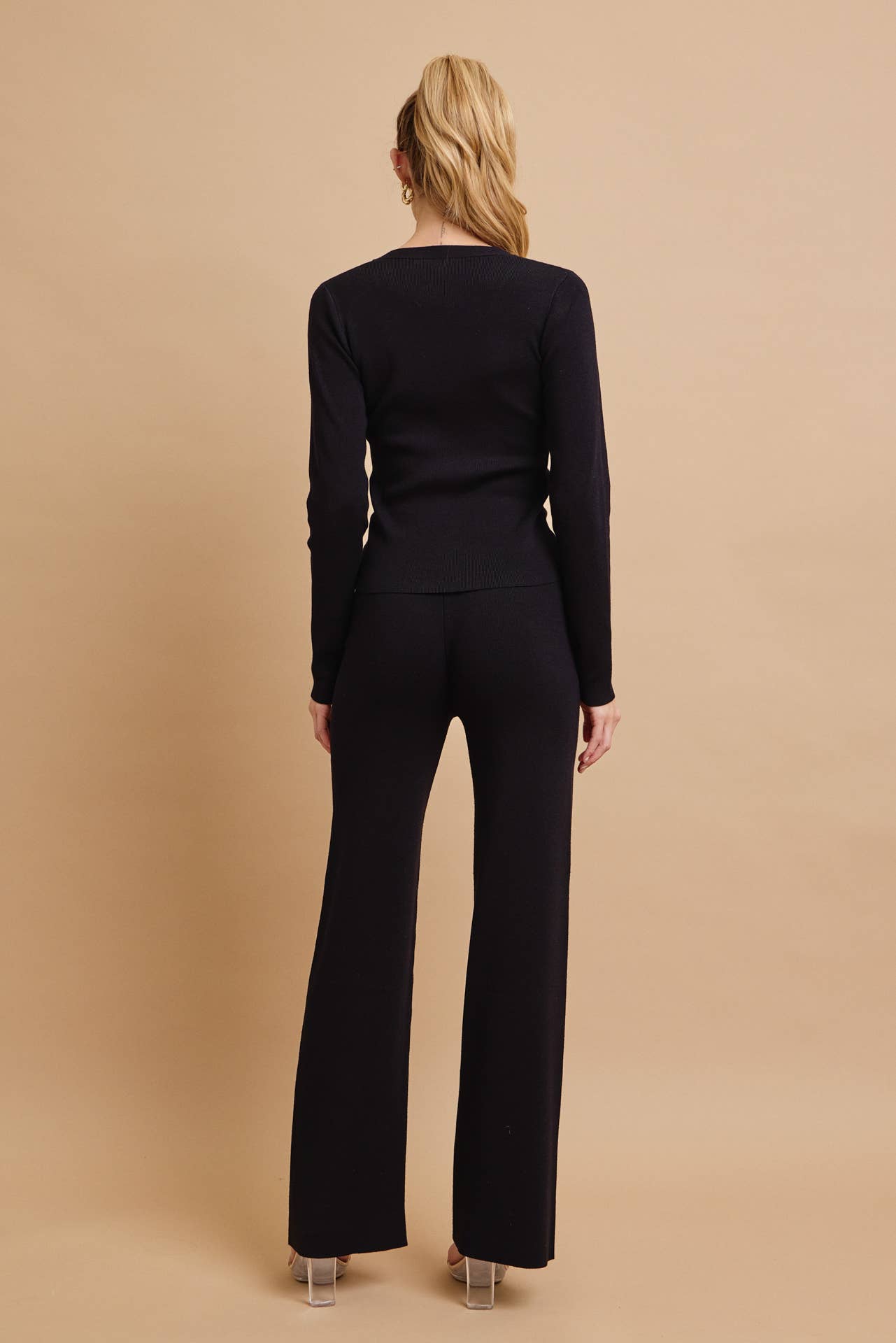 Knit Long Sleeve Top and Pants Set - LaRella