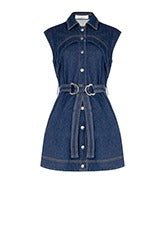 La Rella Denim Belted Dress - La Rella