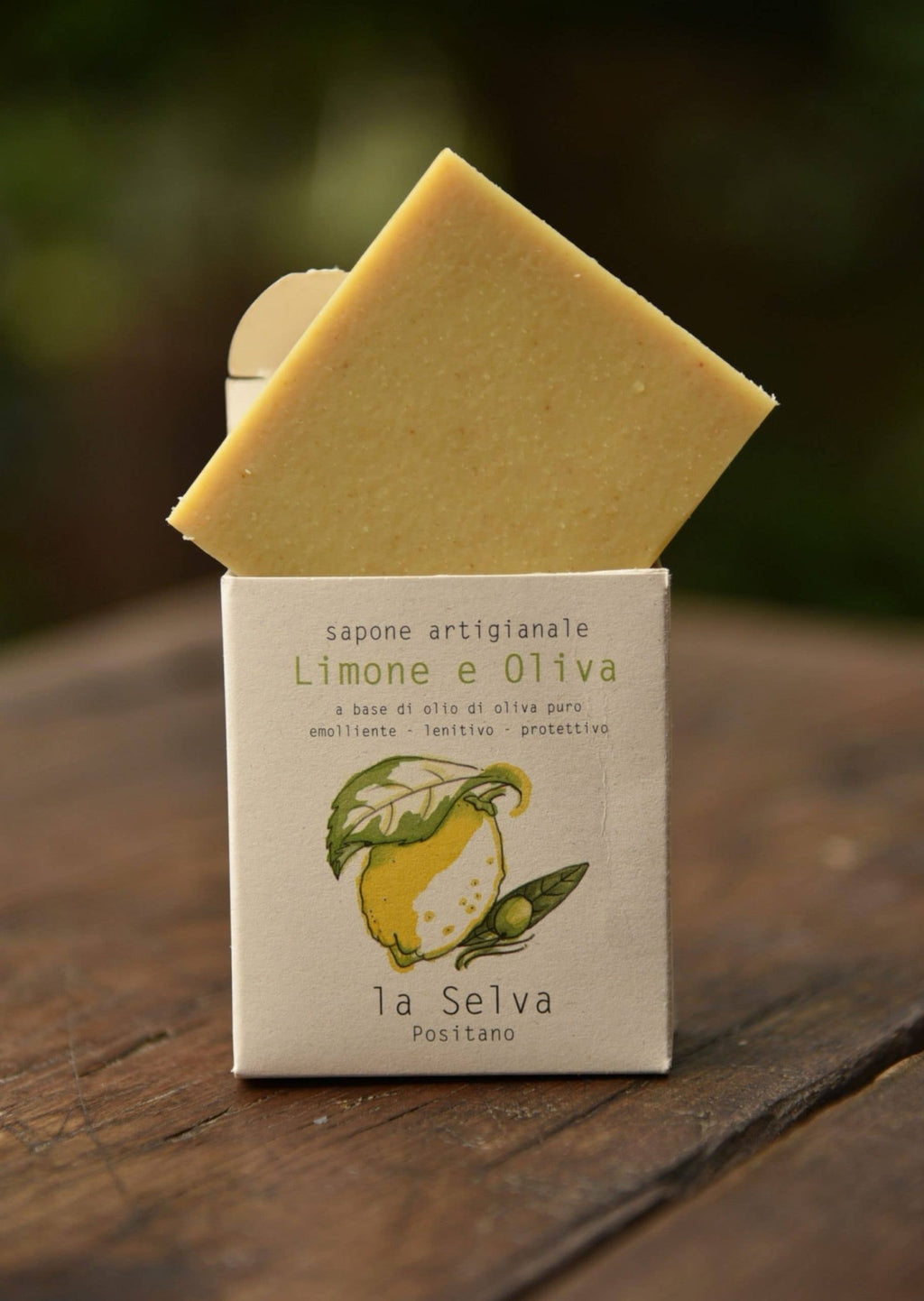 La Selva Positano Cosmetici Naturali - LEMON AND OLIVE SOLID SOAP - La Rella