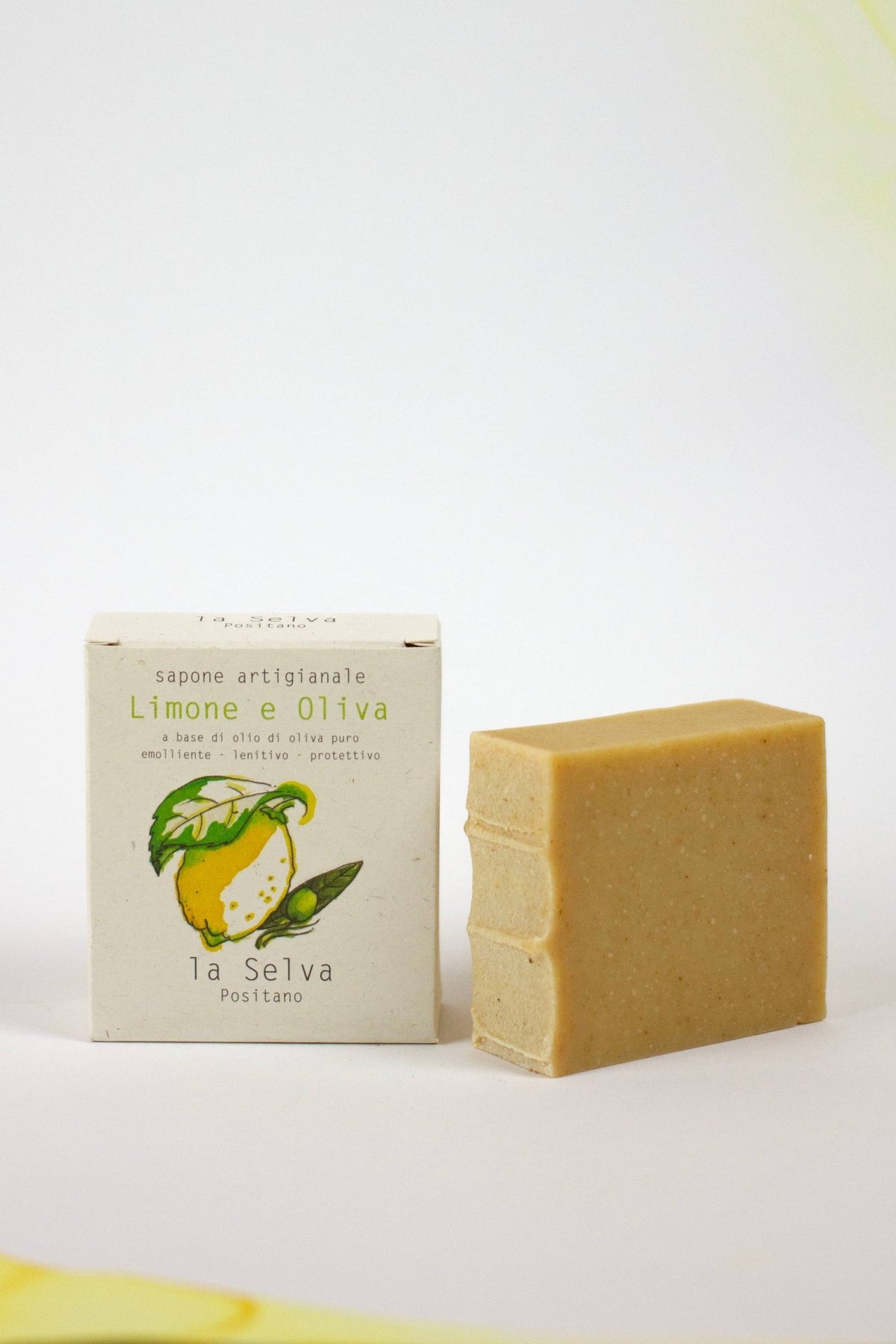 La Selva Positano Cosmetici Naturali - LEMON AND OLIVE SOLID SOAP - La Rella