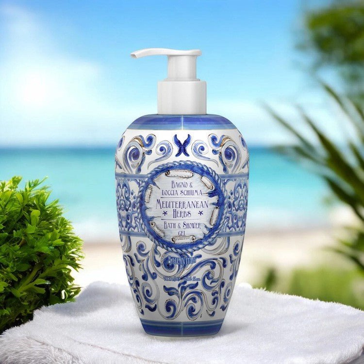 Le Maioliche MEDITERRANEAN HERBS Bath & Shower Gel 700 ml - LaRella