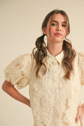 &MERCI - LACE BUBBLE SLEEVE MINI DRESS MDR3740 - LaRella