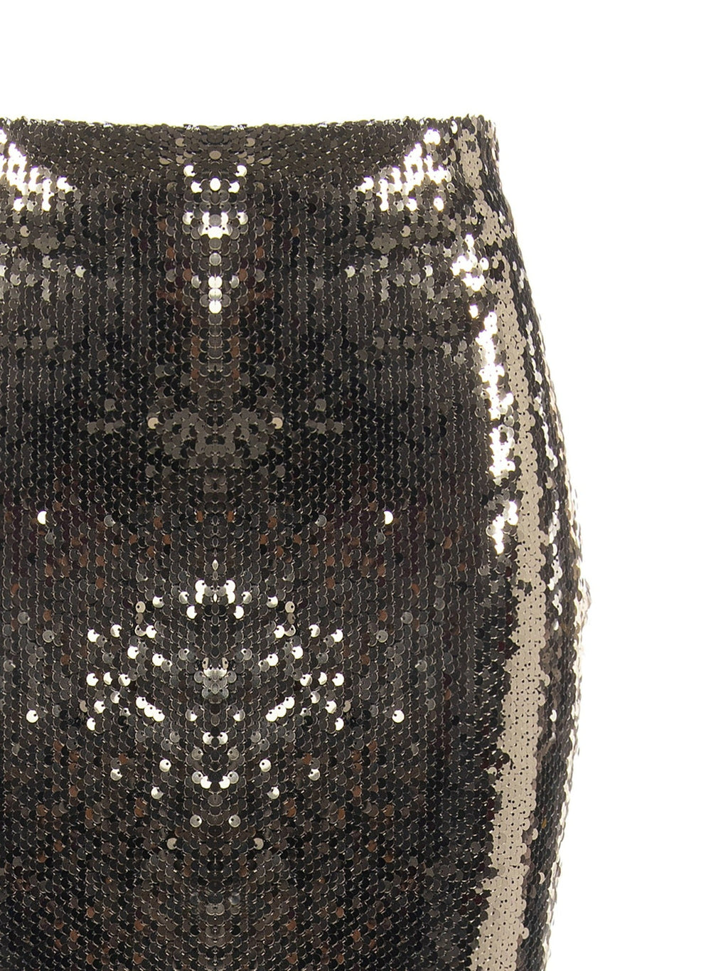 Rinascimento Anthracite Sequin Pencil Skirt - La Rella