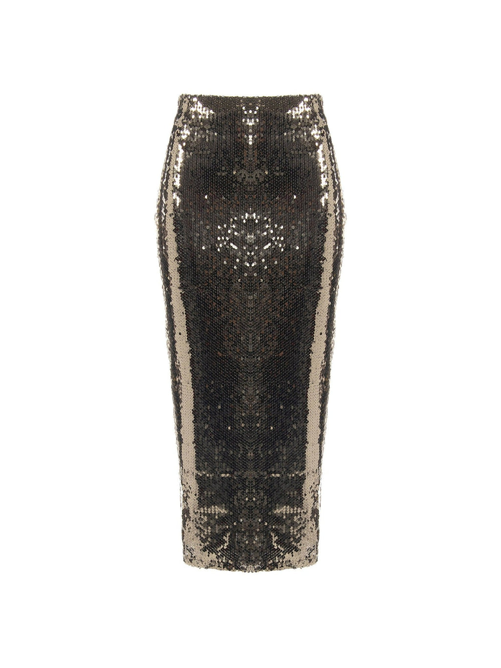 Rinascimento Anthracite Sequin Pencil Skirt - La Rella
