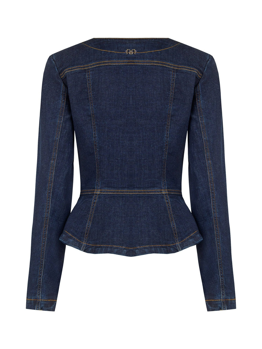 Rinascimento Denim Peplum Jacket - La Rella
