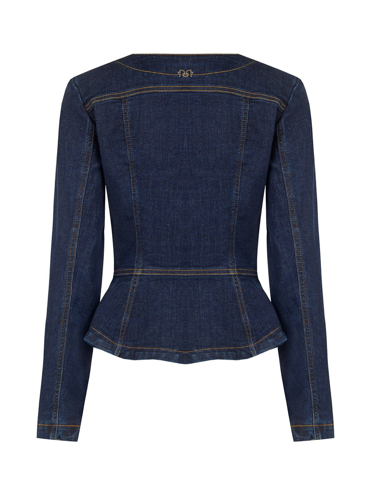 Rinascimento Denim Peplum Jacket - La Rella