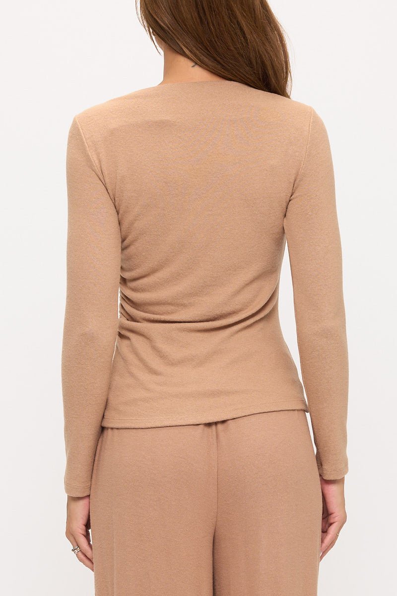 Solid Long Sleeve Sweater - LaRella