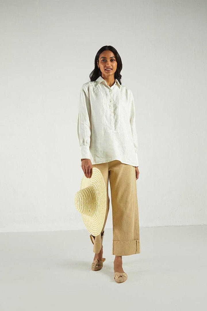 Summer Shirt in Off - white - LaRella