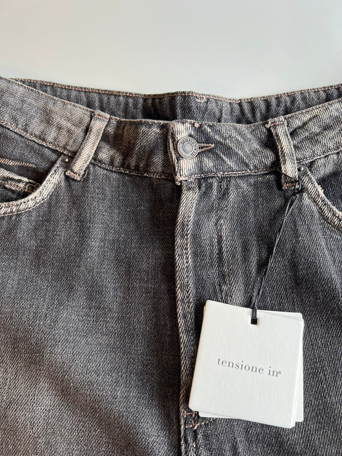 Tensione In Relaxed 100% Cotton Jeans - La Rella