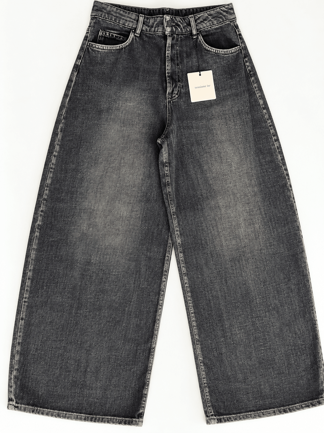 Tensione In Relaxed 100% Cotton Jeans - La Rella