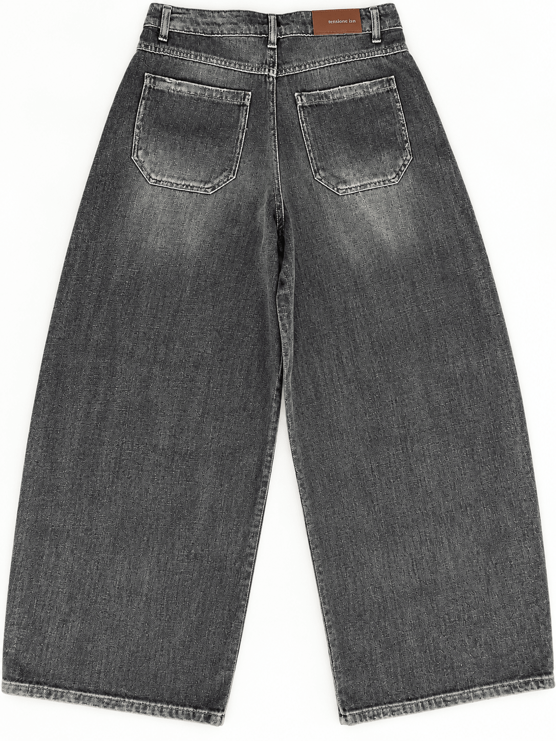 Tensione In Relaxed 100% Cotton Jeans - La Rella