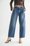 Utility Seamed Barrell Jeans - LaRella